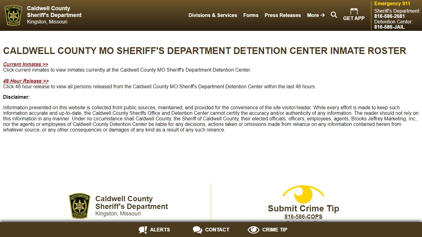 Caldwell County MO Sheriff's Department