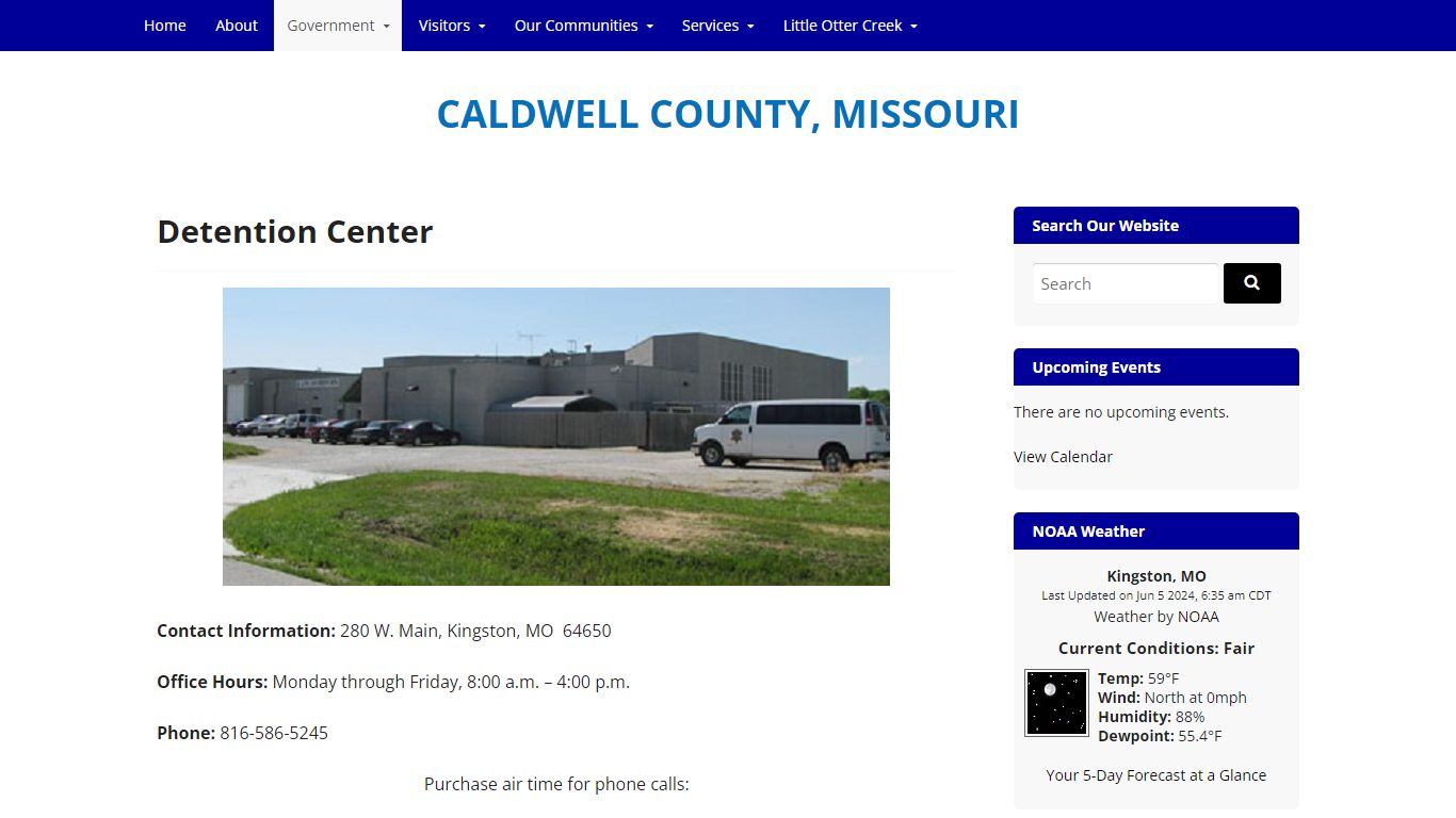 Detention Center - CALDWELL COUNTY, MISSOURI